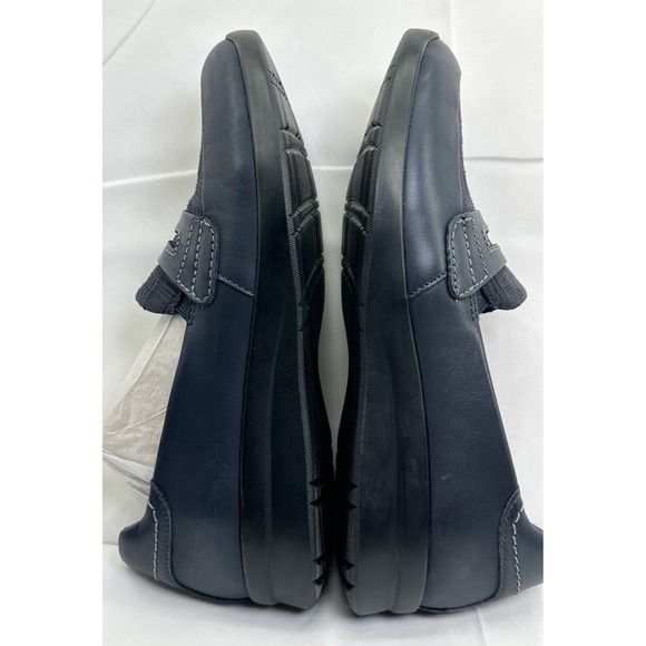 Clarks Women's Ellowyn Slip On Loafer Navy Blue Size 9 Comfort Cushion Casual - Picture 11 of 11